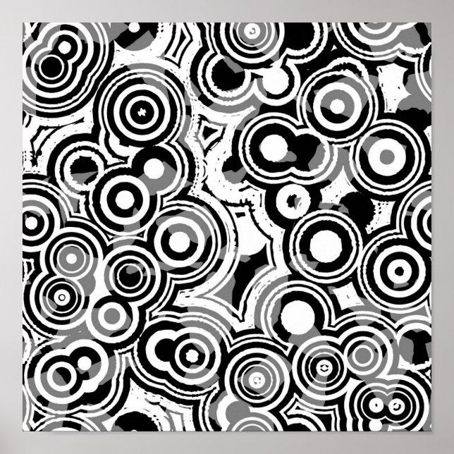 abstract circles poster (Front)
