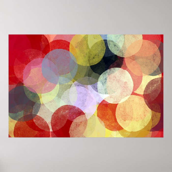 abstract circles poster