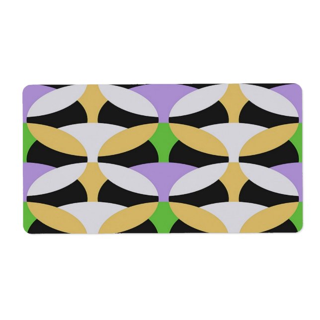 abstract circles print label (Front)