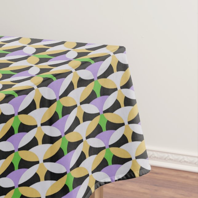 abstract circles print tablecloth (In Situ)