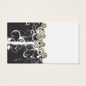 Abstract circles Profile Card (Back)