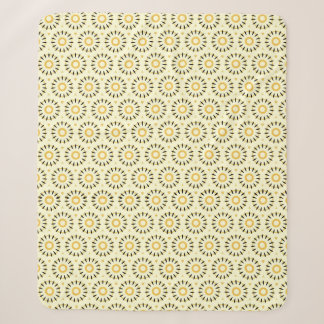 Abstract Circles Sherpa Throw Blanket in Champagne