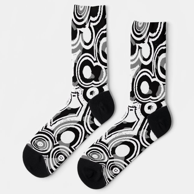 abstract circles socks (Left)