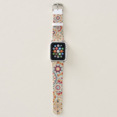 Abstract Circles Trendy Colored Wallpaper Apple Watch Band