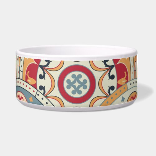Abstract Circles Trendy Colored Wallpaper Bowl