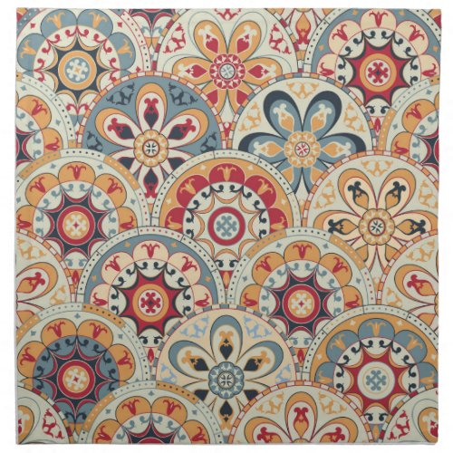 Abstract Circles Trendy Colored Wallpaper Cloth Napkin