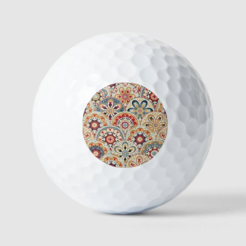 Abstract Circles Trendy Colored Wallpaper Golf Balls