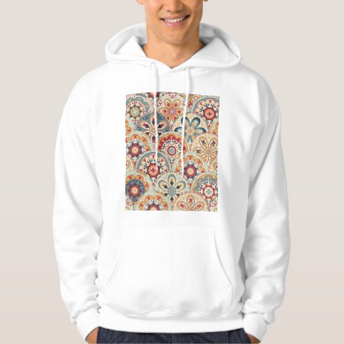 Abstract Circles Trendy Colored Wallpaper Hoodie