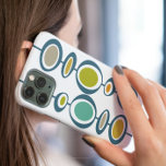 Abstract Circles Turquoise Orange Mid Century Case-Mate iPhone 14 Case<br><div class="desc">Stand out from the crowd with this cool retro geometric design phone case. With its colorful lopsided circles in turquoise,  orange,  avocado green,  blue,  tan,  and gold,  it's sure to look and feel great in your hand!</div>