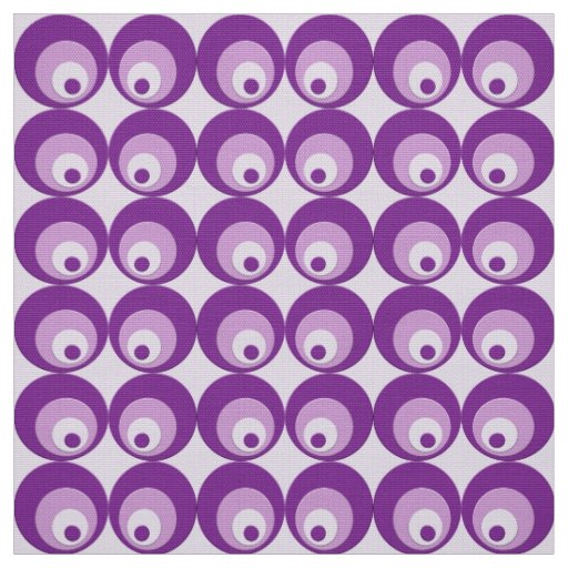 abstract circles violet pattern fabric