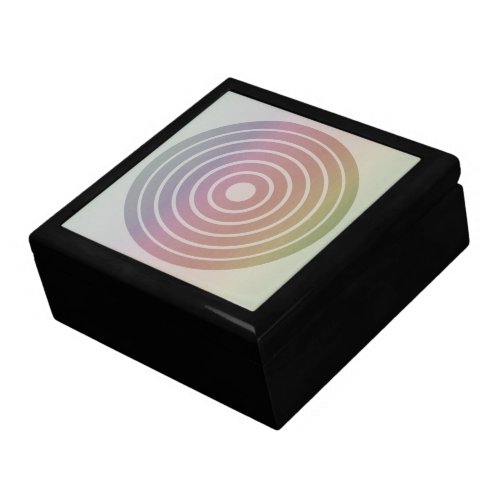 Abstract Circles with Gradient Rainbow Colors  Gift Box