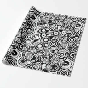abstract circles wrapping paper