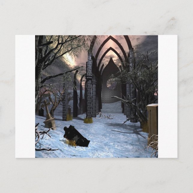 Abstract City Dark Arts Postcard (Front)