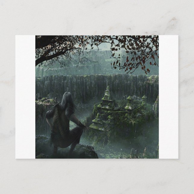 Abstract City Hidden Postcard (Front)