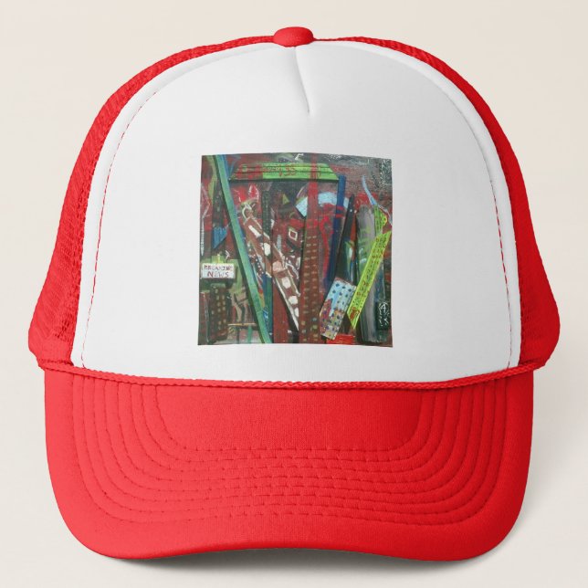 Abstract City Trucker Hat (Front)