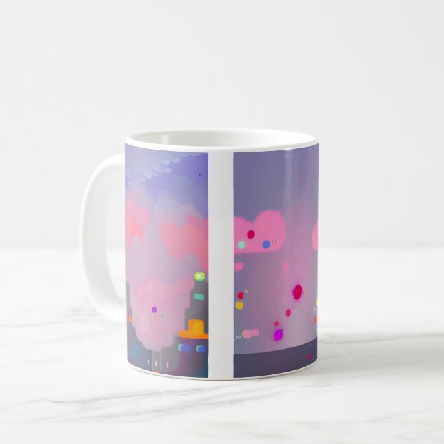 Abstract Cityscape Mug (Front Left)