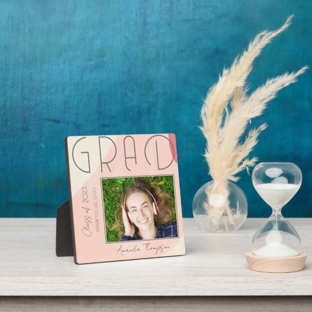 Abstract Class of 2025 Graduate Keepsake Photo Plaque (Insitu)