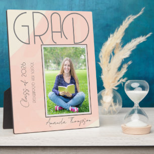 Abstract Class of 2026 Keepsake  Graduate Photo Plaque