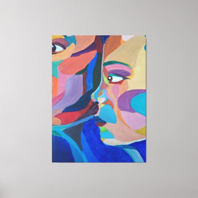 Abstract Classic Art Shape Canvas Print (Front)