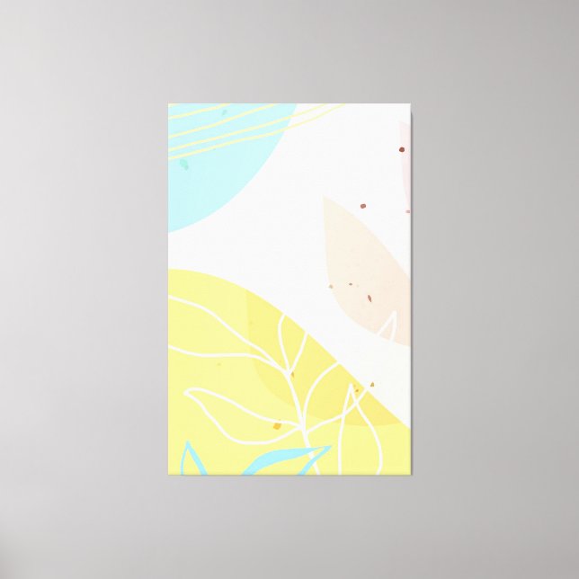Abstract Classic Art Shape Canvas Print (Front)