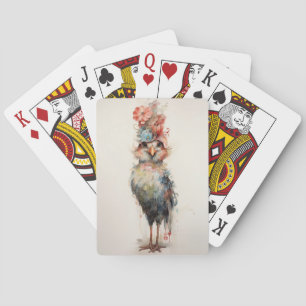 Abstract Classy Chick Poker Cards
