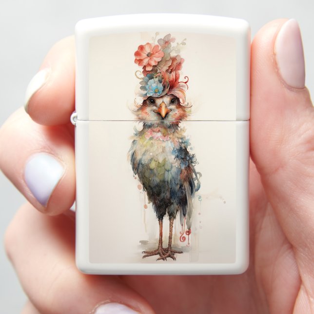 Abstract Classy Chick Zippo Lighter (In Hand)