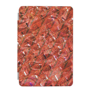 Abstract clear red with spots and crooked styles iPad mini cover
