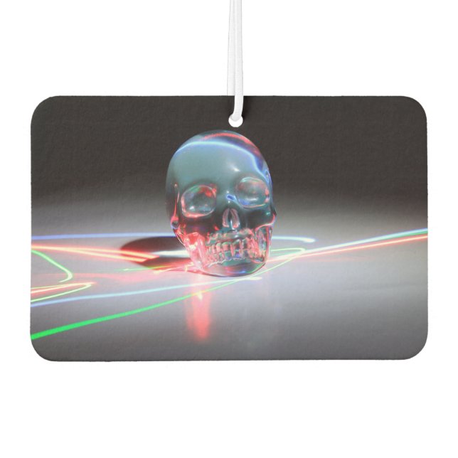 Abstract Clear Skull Air Freshener (Front)