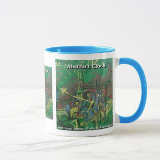 abstract clock mug