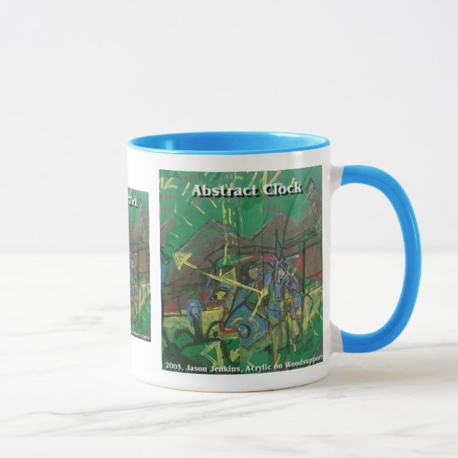 abstract clock mug (Right)
