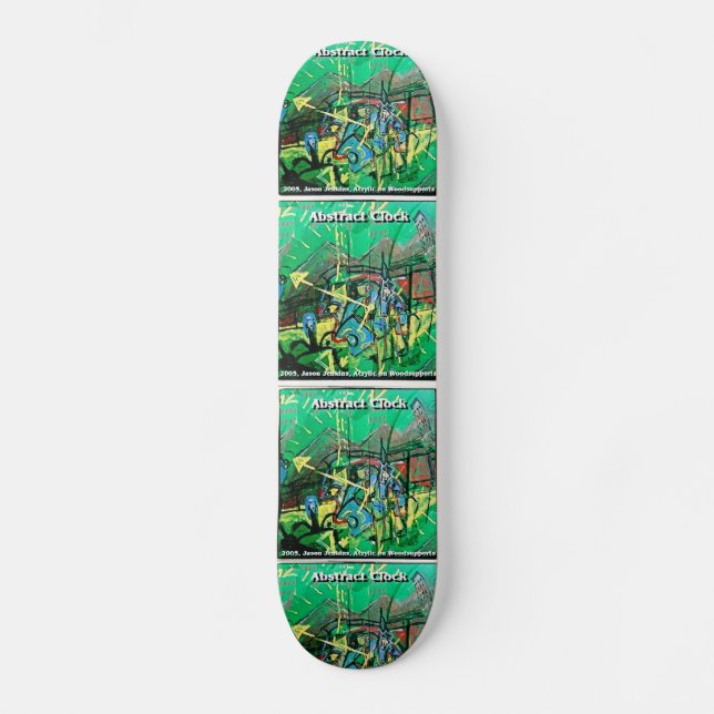 ABSTRACT CLOCK SKATEBOARD DECK (Front)