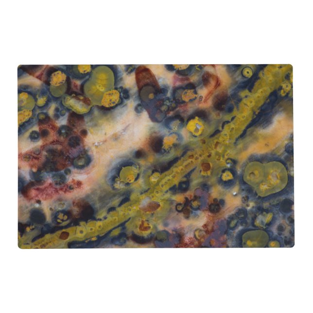 Abstract close up of Ocean Jasper Placemat (Front)