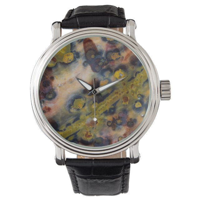 Abstract close up of Ocean Jasper Watch (Front)