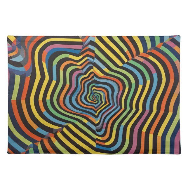 Abstract  cloth placemat (Front)