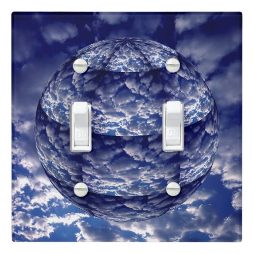 Abstract cloud 3D sphere Light Switch Cover