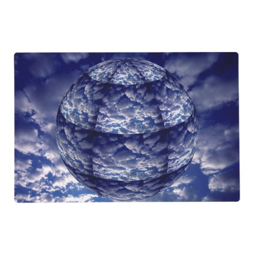 Abstract cloud 3D sphere Placemat