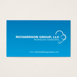 Cloud Business Cards Templates Zazzle Abstract Cloud Logo On Blue Grant Business Card