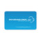 ABSTRACT CLOUD LOGO on BLUE GRADIENT Business Card