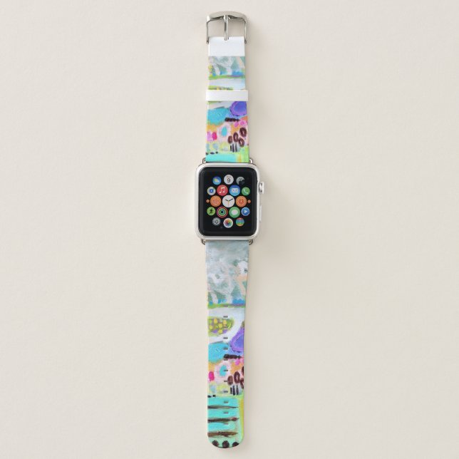 Abstract Clouds Apple Watch Band (Front)