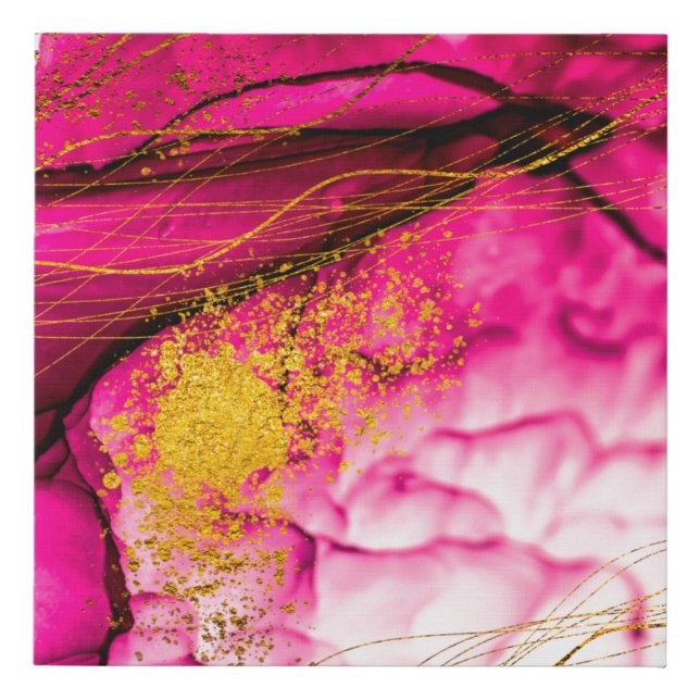 Abstract clouds-ART. Transparent creativity. Maste Faux Canvas Print (Front)