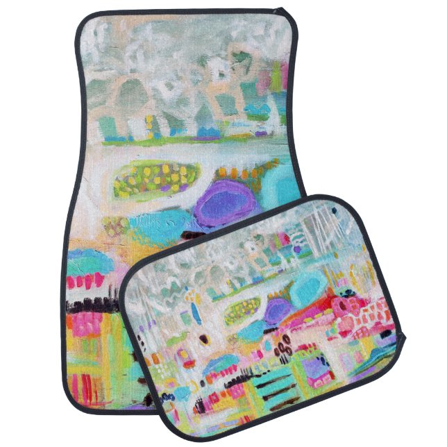 Abstract Clouds Car Floor Mat (Set)