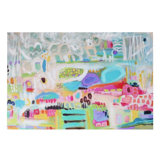 Abstract Clouds Faux Canvas Print (Front)