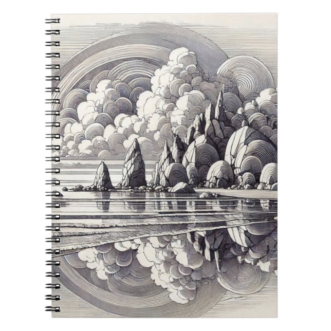 Abstract Clouds Landscape Notebook Journal (Front)