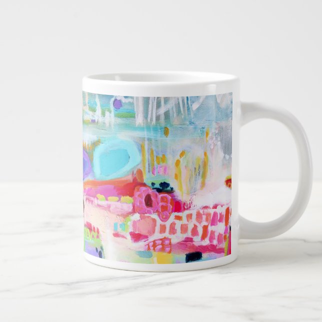 Abstract Clouds Large Coffee Mug (Right)