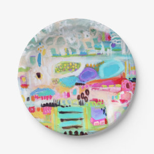 Abstract Clouds Paper Plates