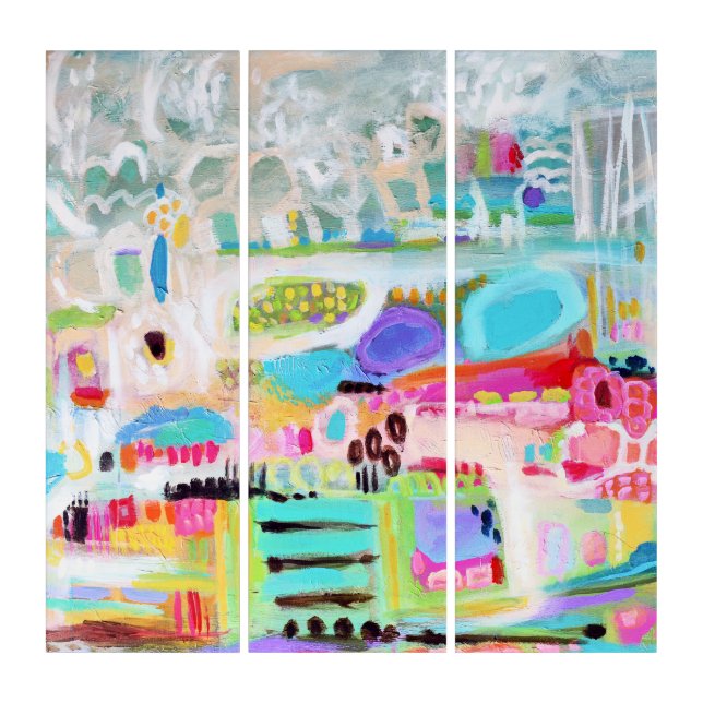 Abstract Clouds Triptych (Front)