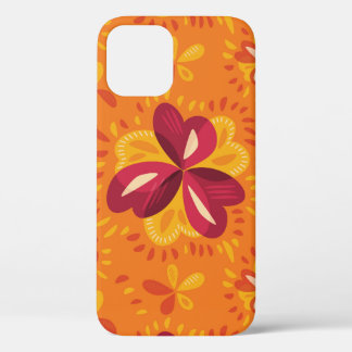 Abstract Clovers In Pink And Yellow iPhone 12 Pro Case