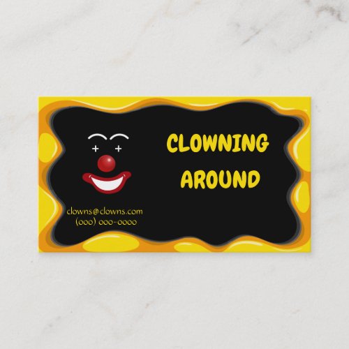 Abstract Clown Entertainers Logos Business Card
