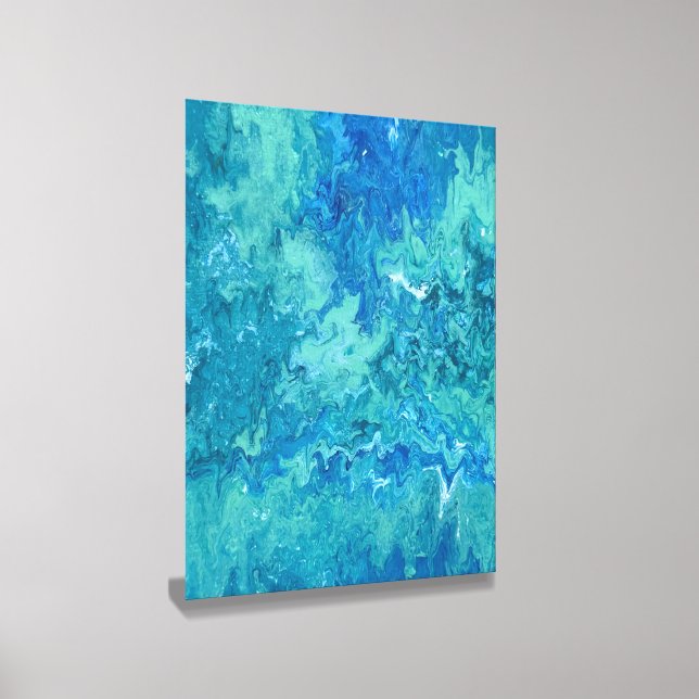 Abstract Coastal Wall Art acrylic photo tile (Angled)