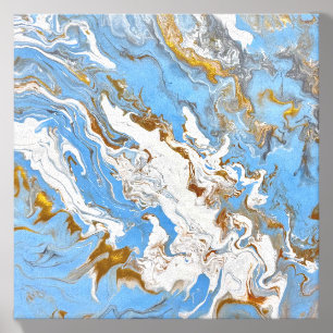 Abstract Coastal Wall Art Canvas Photo Tile